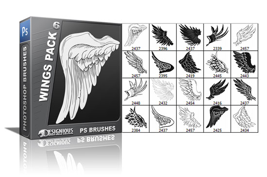 Wings brushes pack 6 1