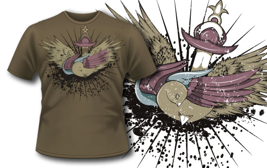 Peace bird T-shirt design 63 1