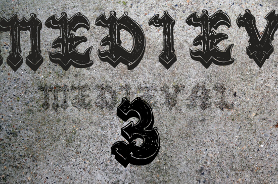 Medieval 3 font 1