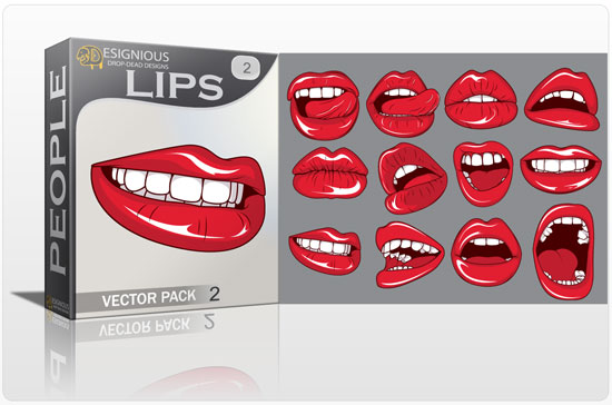 Lips vector pack 2 1