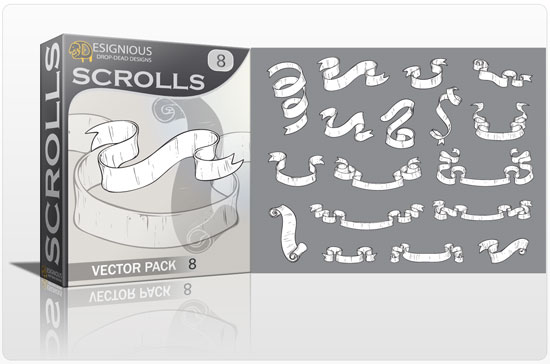 Scrolls vector pack 8 1