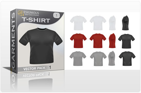 T-shirt garments vector pack 1 1
