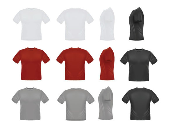 T-shirt garments vector pack 1 2