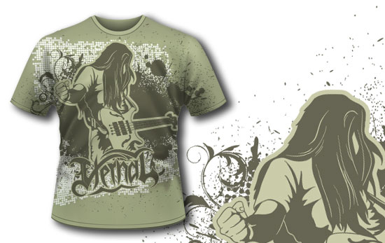Infernal rock T-shirt design 192 1