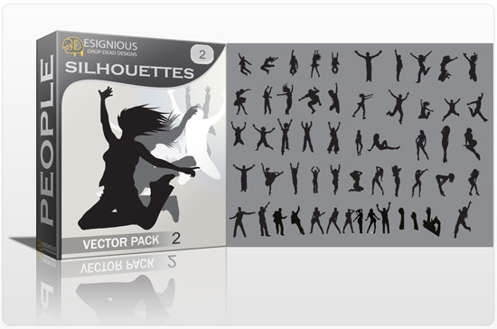 Silhouettes vector pack 2 1