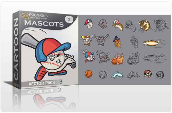 Mascots vector pack 3 1