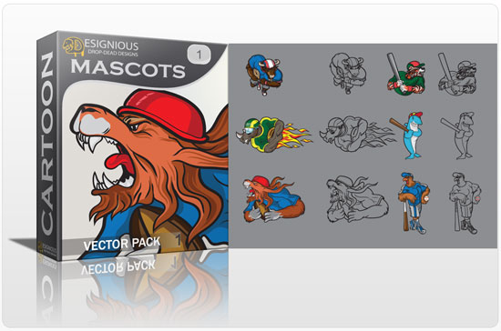 Mascots vector pack 1 1