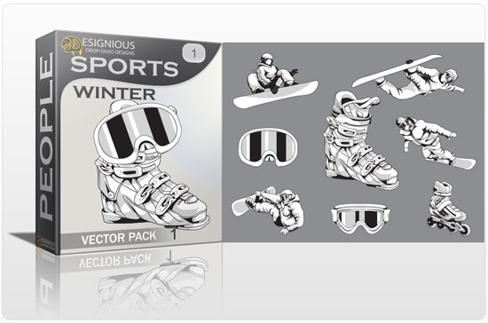 Sports winter vector pack 1 1
