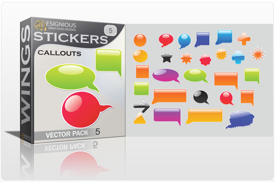 Stickers vector pack 5 1