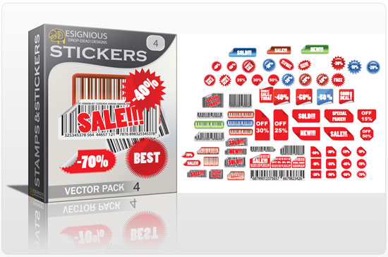 Stickers vector pack 4 1