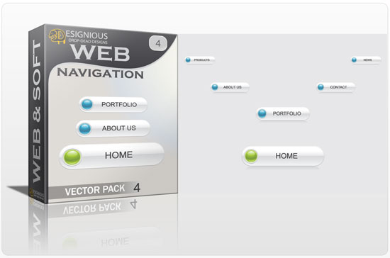 Web navigation vector pack 4 1