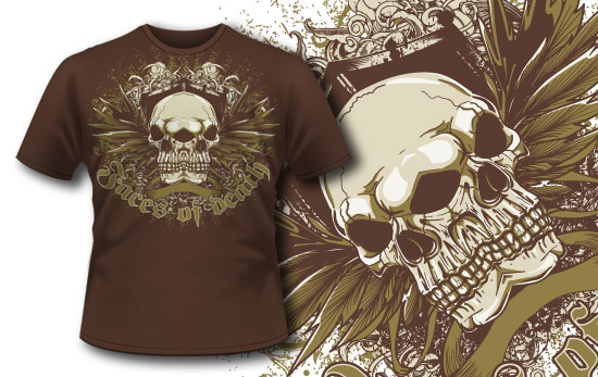 Skull T-shirt design 231 1