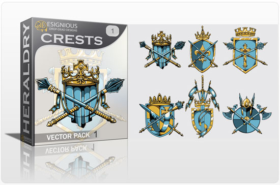 Crests vector pack 1