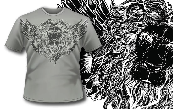 Lion T-shirt design 250 1