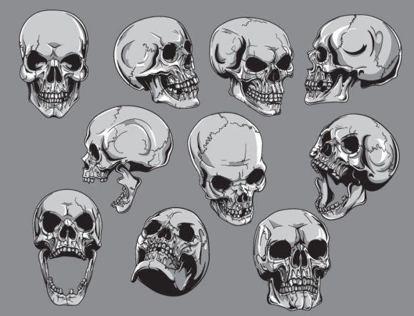 Skulls vector pack 19 2