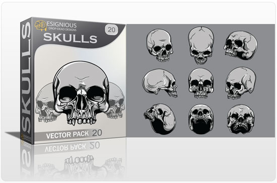 Skulls vector pack 20 1