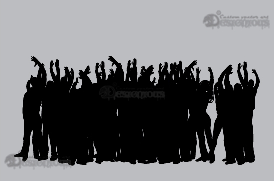 Concert silhouettes vector pack 3