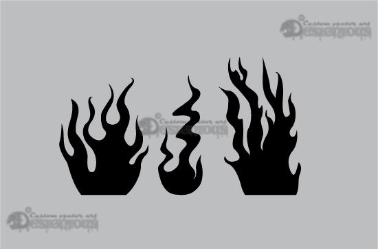 Flames vector pack 3