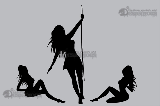 Silhouettes vector pack 3