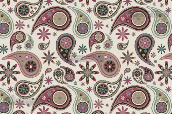 Seamless patterns vector pack 13 paisley 3