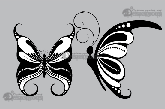 Butterflies vector pack 2 3