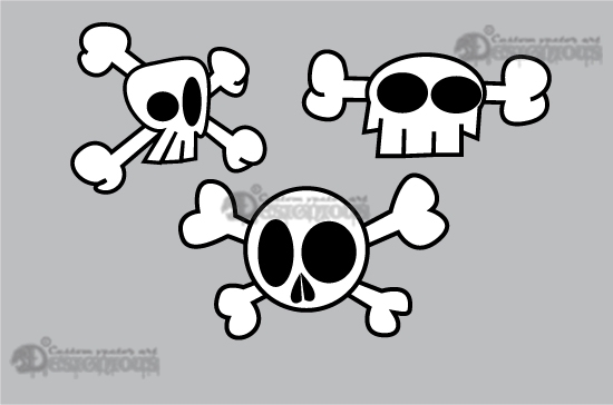 Skulls vector pack 7 3
