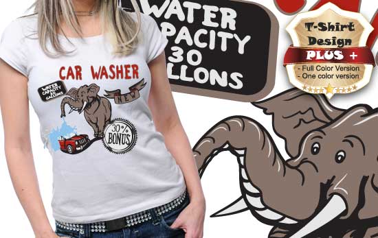 Car washer T-shirt design plus 62 1
