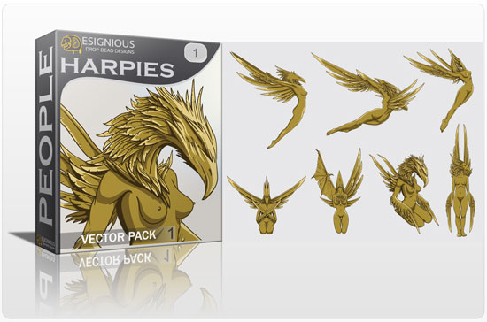 Harpies Vector Pack 1
