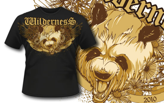 Wilderness T-shirt design 277 1