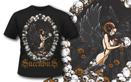 Succubus T-shirt design 278 1