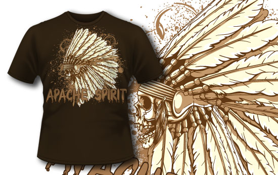 Apache T-shirt design 282 1
