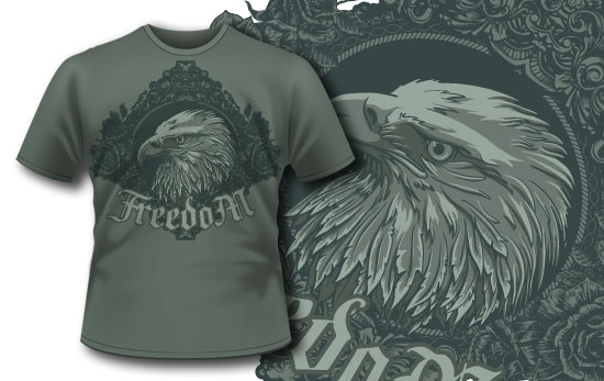 T-shirt design 285 - Eagle Head 1