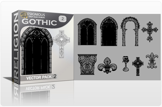 Gothic Vector Pack 2  - Architectural elements 1