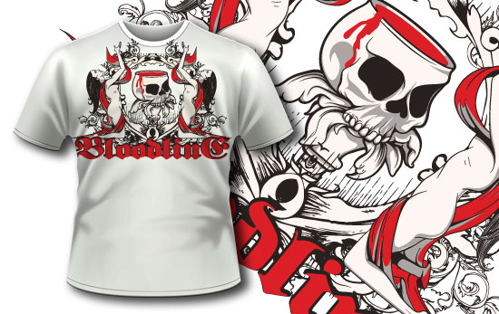 T-shirt design 307 - Bloody Chalice 1