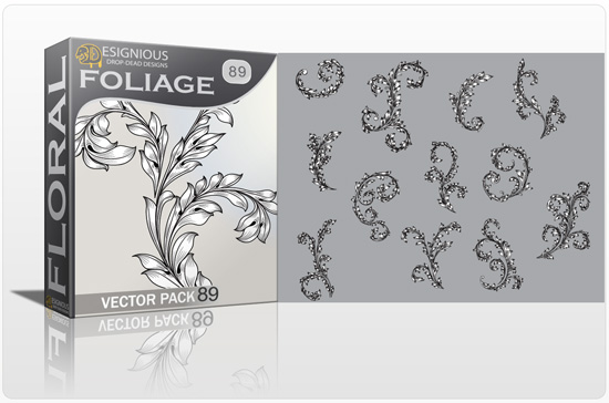 Floral Vector Pack 89 - Foliages 1