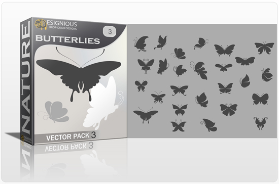 Butterflies Vector Pack 3 1