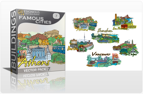 Famous Cities Vector Pack 7 1