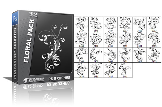 Floral Brushes Pack 32 1