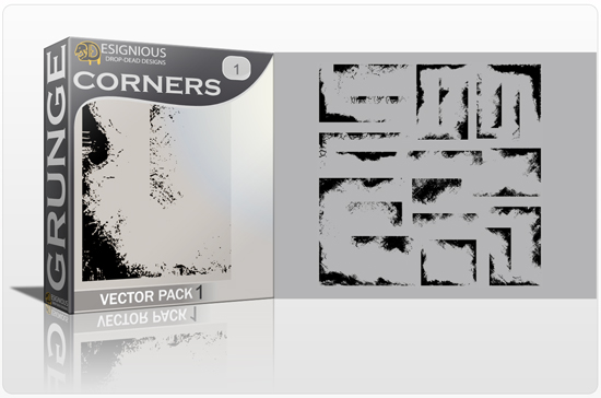 Grunge Corners Vector Pack 1 1