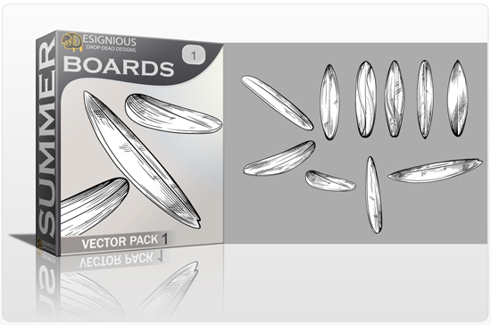 Surf Boards Vector Pack 1 1