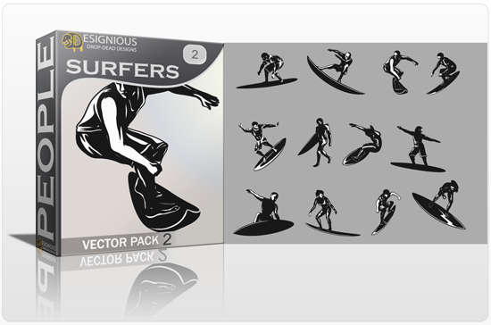 Surfers Vector Pack 2 1