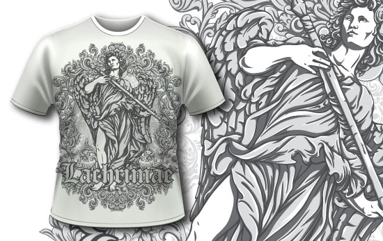 T-shirt design 342 - Archangel 1
