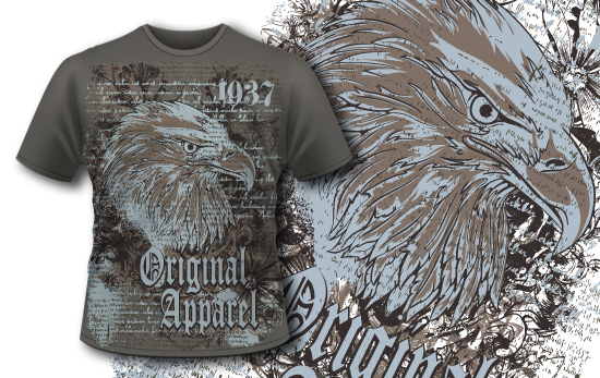 T-shirt design 356 - Eagle 1
