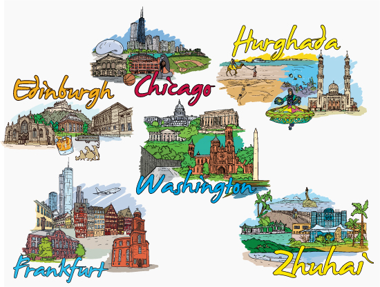 Famous Cities Vector Pack 14 2