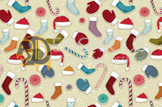Seamless Patterns Vector Pack 46 - Christmas 4