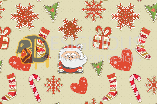 Seamless Patterns Vector Pack 46 - Christmas 3