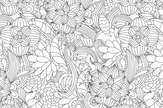 Seamless Patterns Vector Pack 59 - Floral Chaos 4