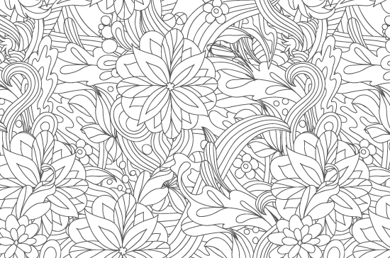 Seamless Patterns Vector Pack 59 - Floral Chaos 8