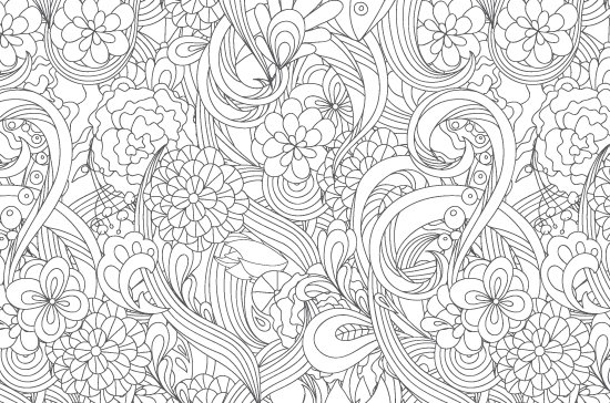 Seamless Patterns Vector Pack 59 - Floral Chaos 5