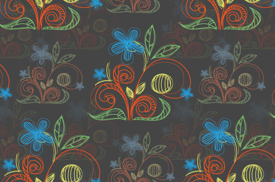 Seamless Patterns Vector Pack 65 - Floral Chaos 4